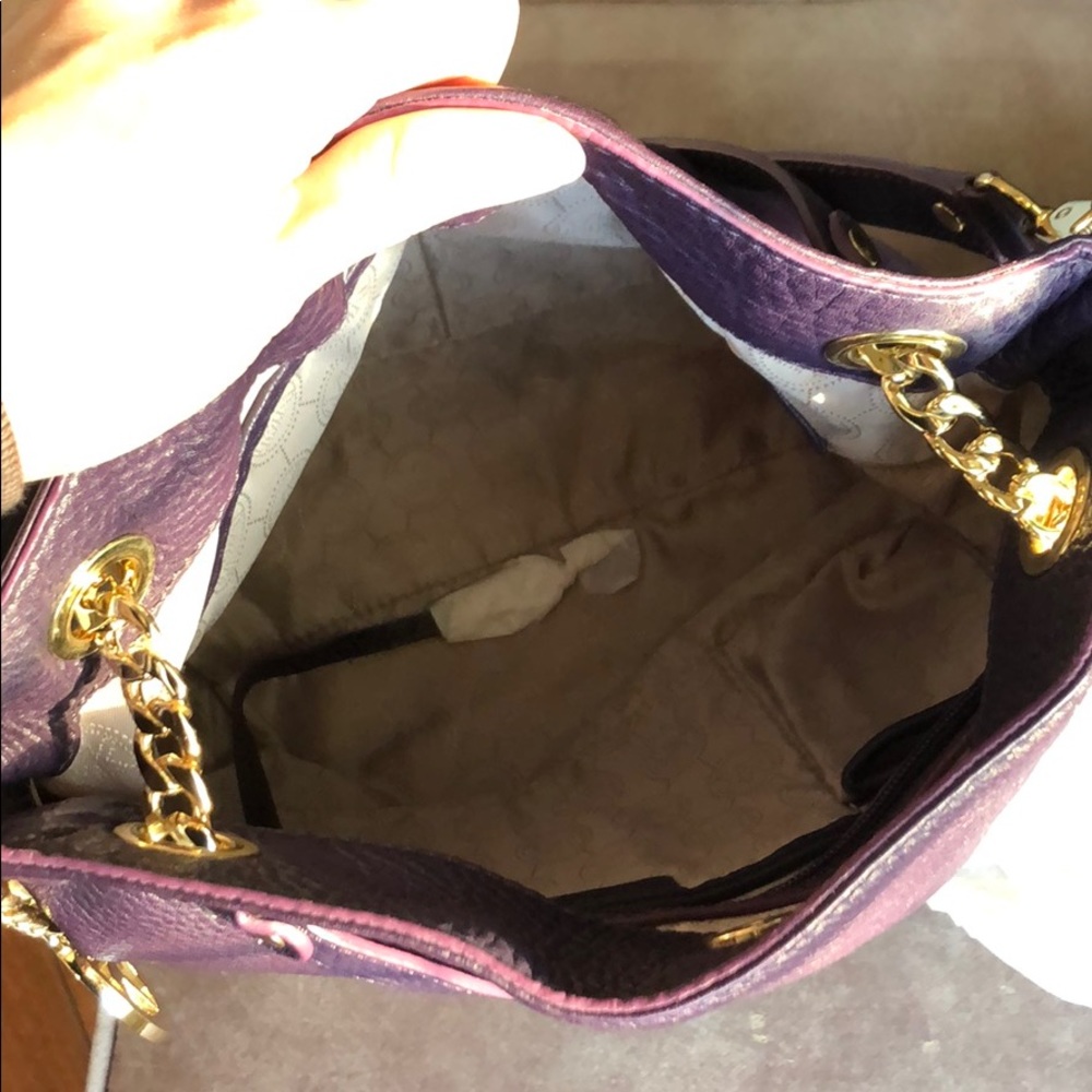 NWOT Michael Kors Purple Crossbody Purse - Picture 5 of 6